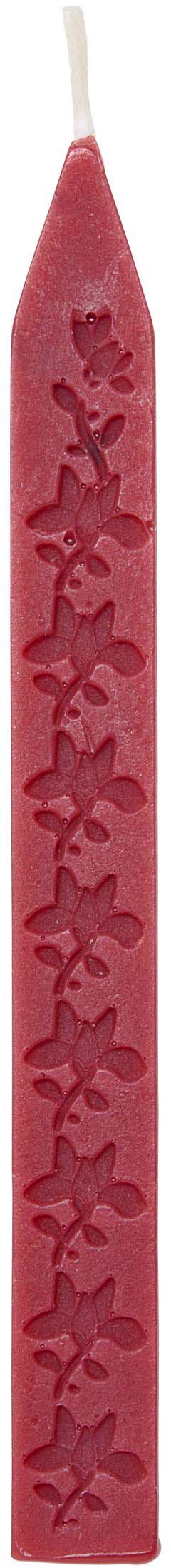 Zegelwax 11cm Met Lont, Rood 3st.