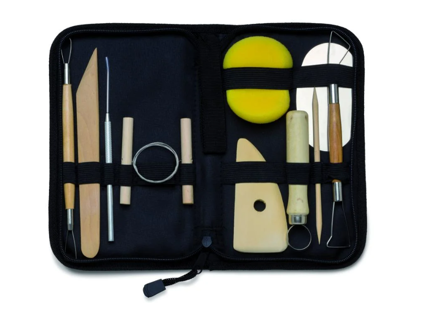 Klei gereedschap set 11 delig in etui