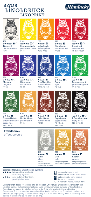 Schmincke Aqua Linodruk Verf 35ml - Keuze uit diverse kleuren - Afbeelding 2