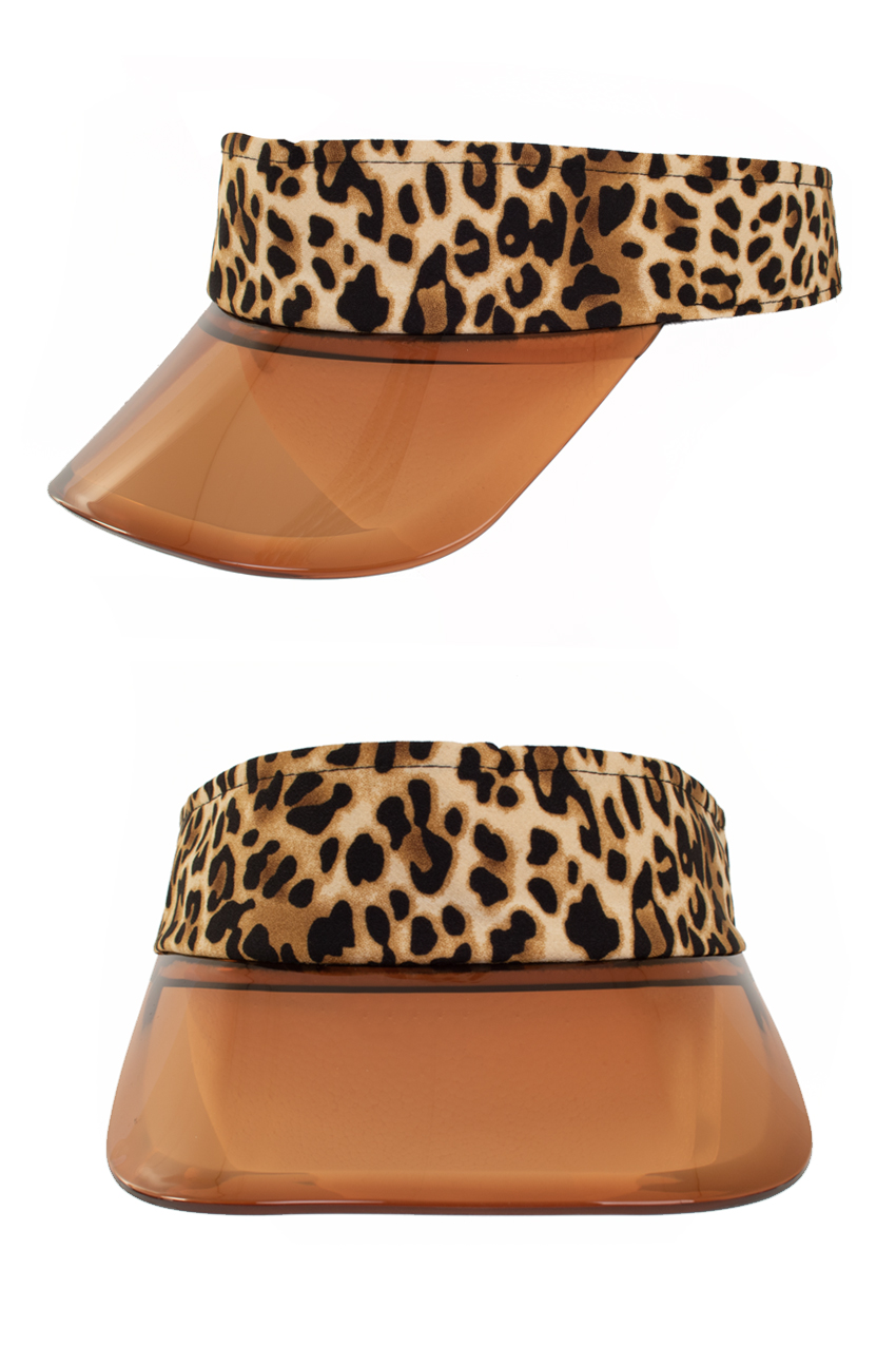Zonneklep Pet panter met transparante klep