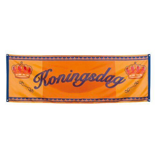 Banner 'Koningsdag' (74x220cm)