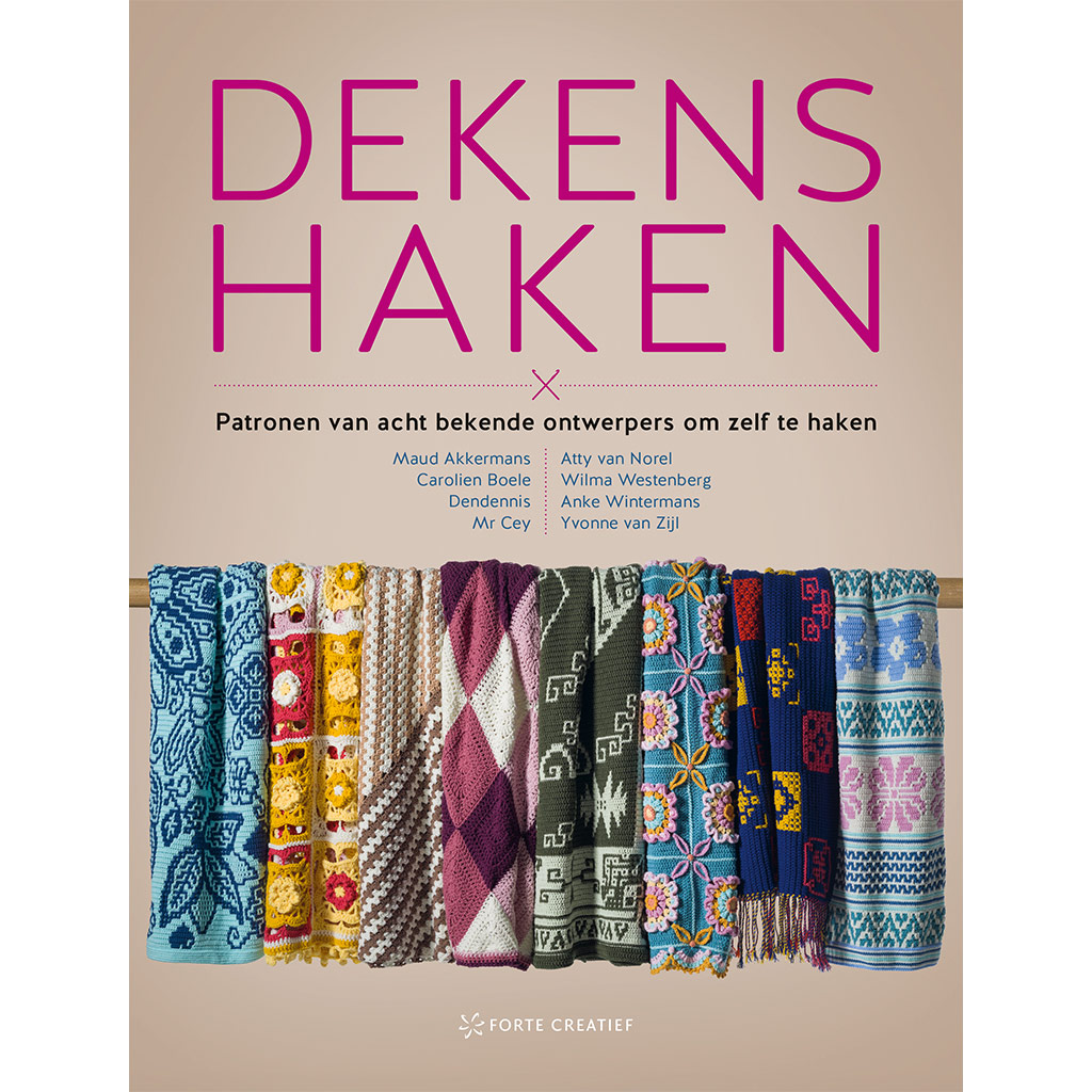Nederlands boek Dekens Haken - 8 gehaakte dekens