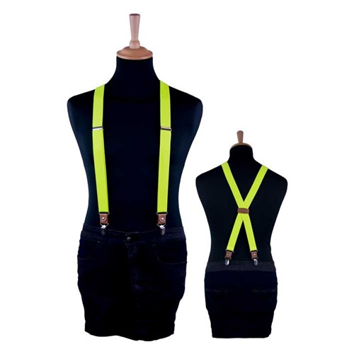 Bretels luxe neon geel