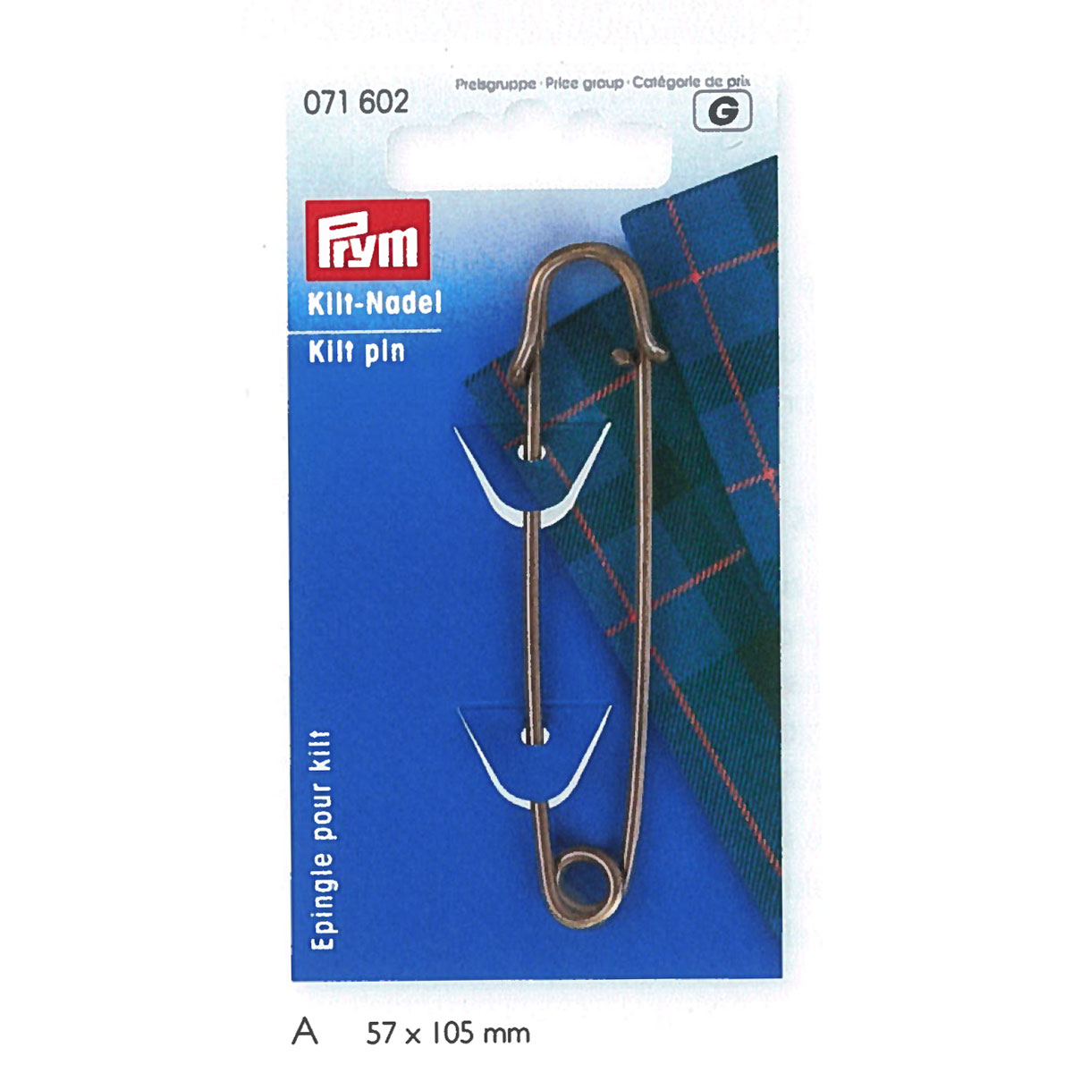 Prym Kiltspelden brons 76mm (krt)