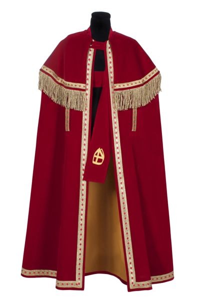 TV Sint kostuum Mantel en Stola, polyester