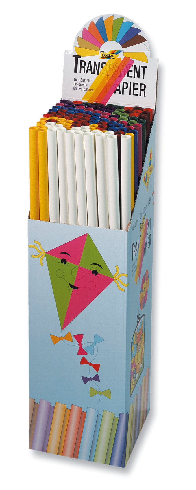 Vliegerpapier transparant - keuze uit 8 kleuren