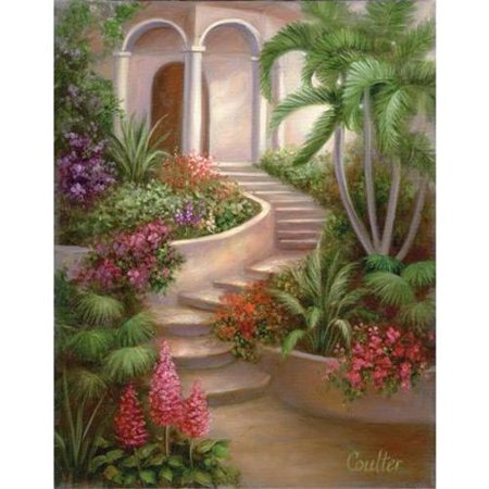 masterpiece "Tropical garden" 28x35x2,5cm