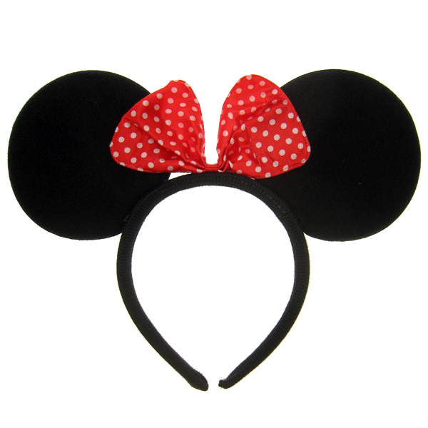 Haarbeugel Met stippelstrik minnie mouse 