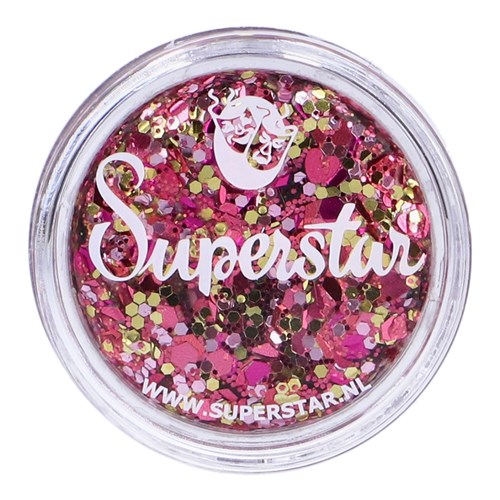 Chunky Glitter Cream Pink Lady (Roze/Goud) 10ml