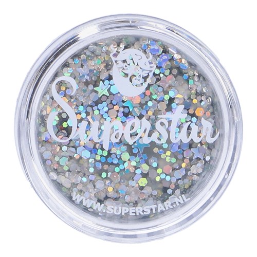 Chunky Glitter Cream Silver Starlight (Zilver/Multi) 10ml