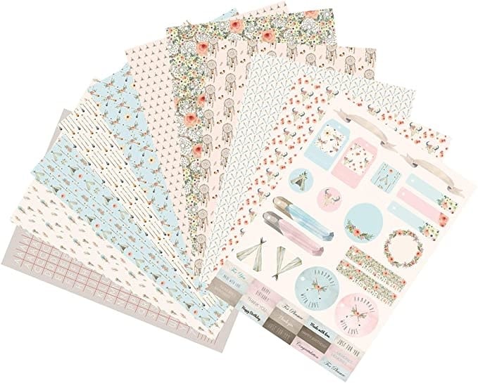 Clairefontaine Bedrukt Hobbypapier 14,8x21cm 200gr.  - Afbeelding 2