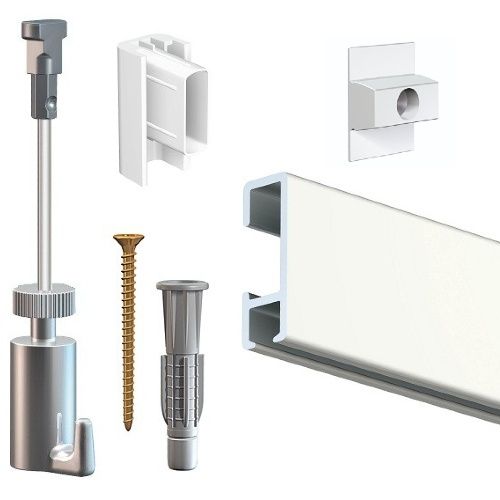 Arti Teq All-in-one Click Rail RAL9010 200cm + perlon