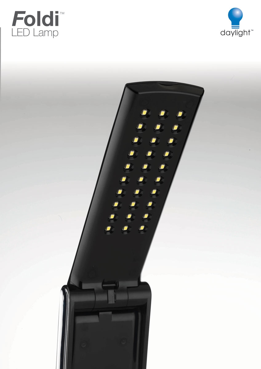 Daylight Foldi LED lamp zwart(stk)* - Afbeelding 6