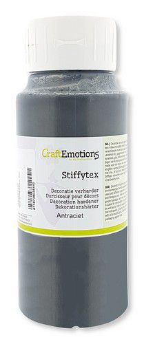 CraftEmotions Stiffytex Textiel-Verharder Anthraciet 1000ml 
