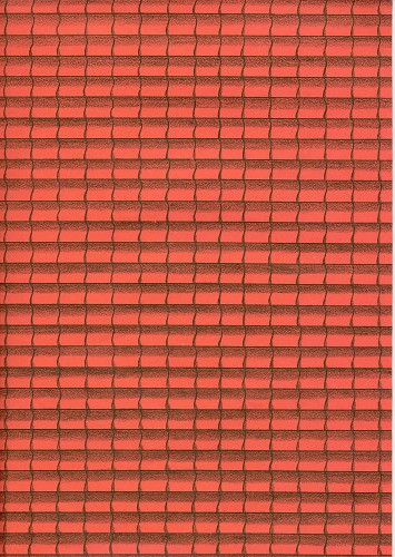 Dakpannenpapier 50x70cm 1rol 2vel - Afbeelding 2