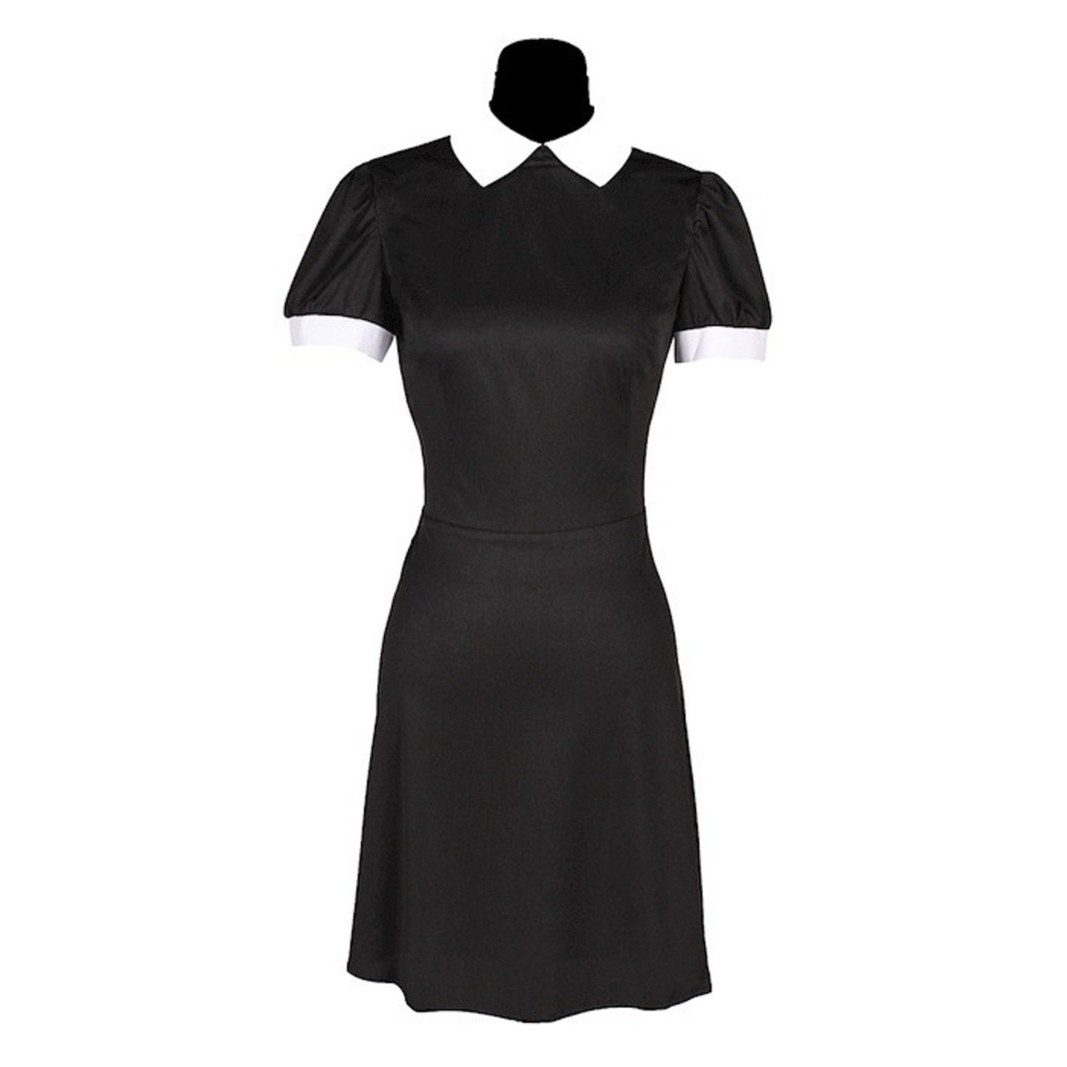 Jurk Wednesday Addams "Black Doll" Volwassen Mt. S - Afbeelding 2