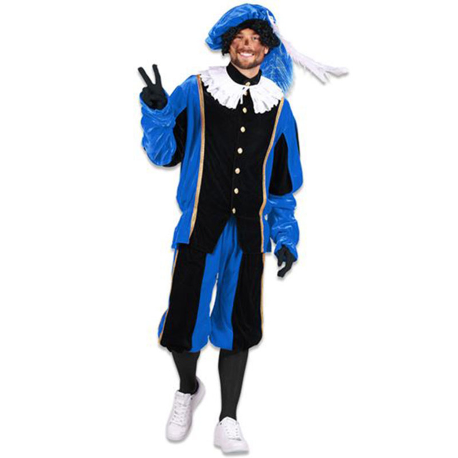 Pietenpak Volwassen Populair Zwart/Blauw