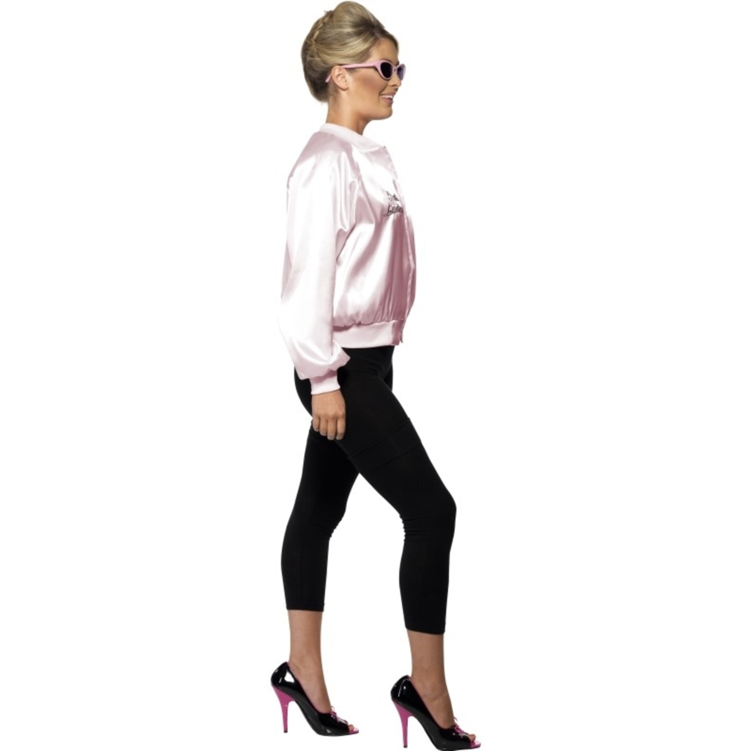 Grease Pink Ladies Jasje Pink Met Logo - Afbeelding 2