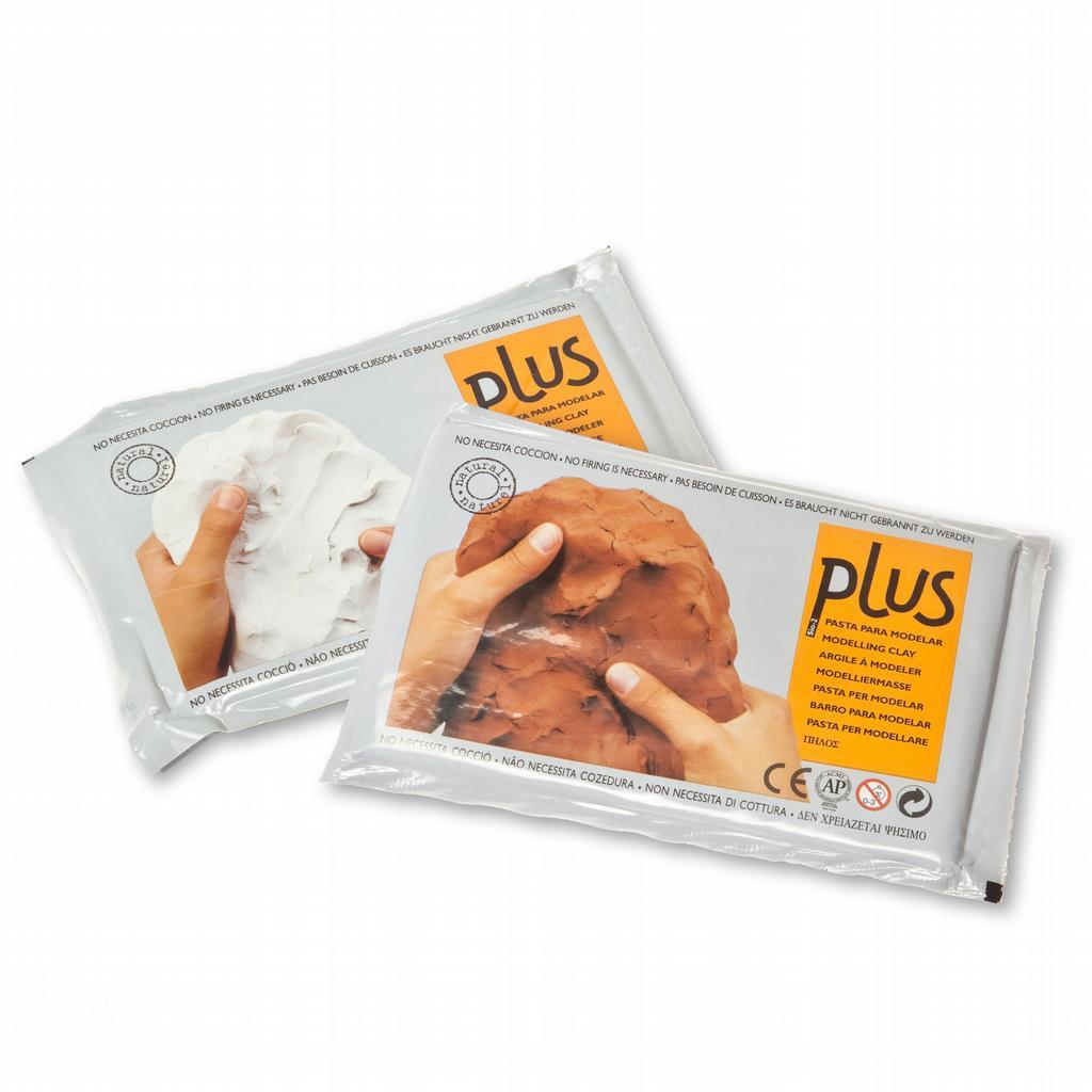 Plus klei luchtdrogend 5kg wit 