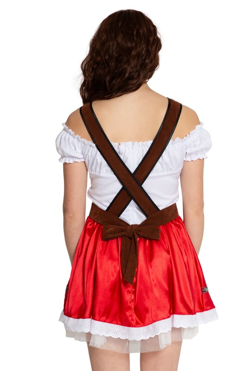 Oktoberfest Dirndl Fay Rood - Afbeelding 2