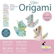 Fridolin Funny Origami Vouwblaadjes 80gr. 20vel 15x15cm Eekhoorns