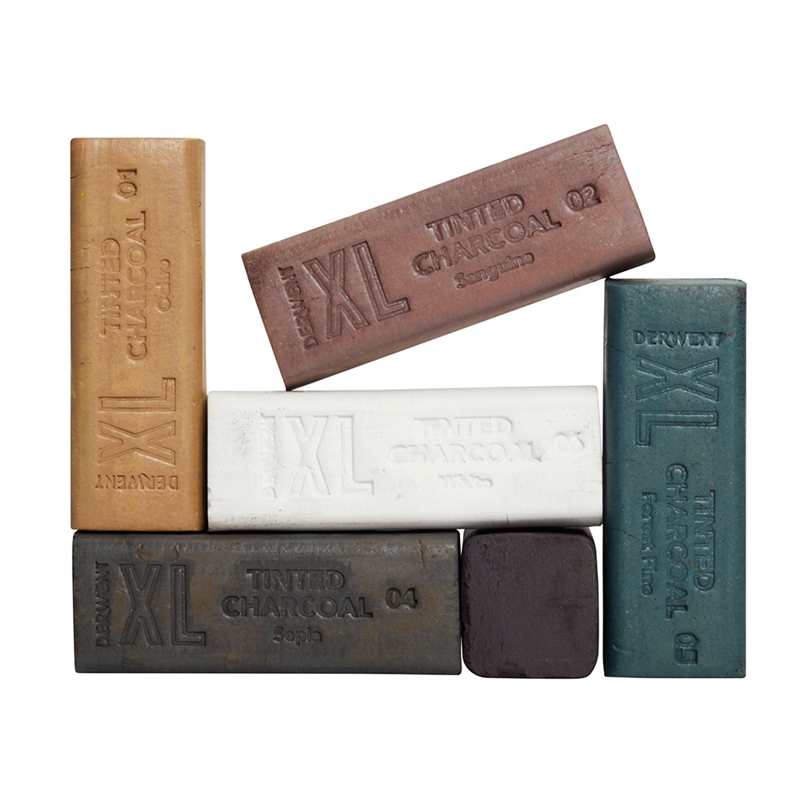 Derwent Gekleurd Houtskool XL Blocks - Keuze uit meerdere soorten