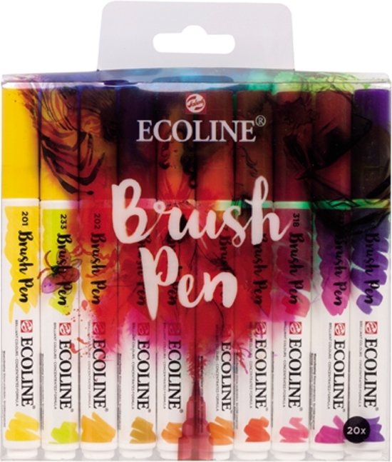 Ecoline Brushpen set 20