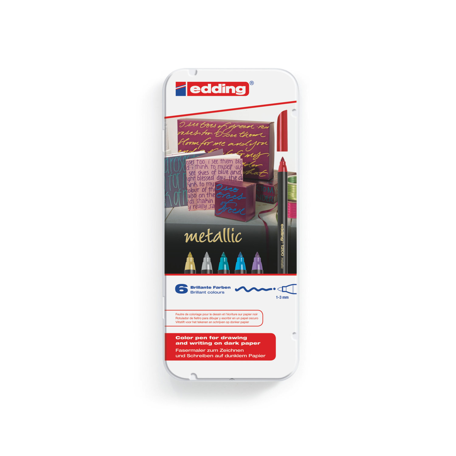 Edding 1200 Metallic marker 6st. 