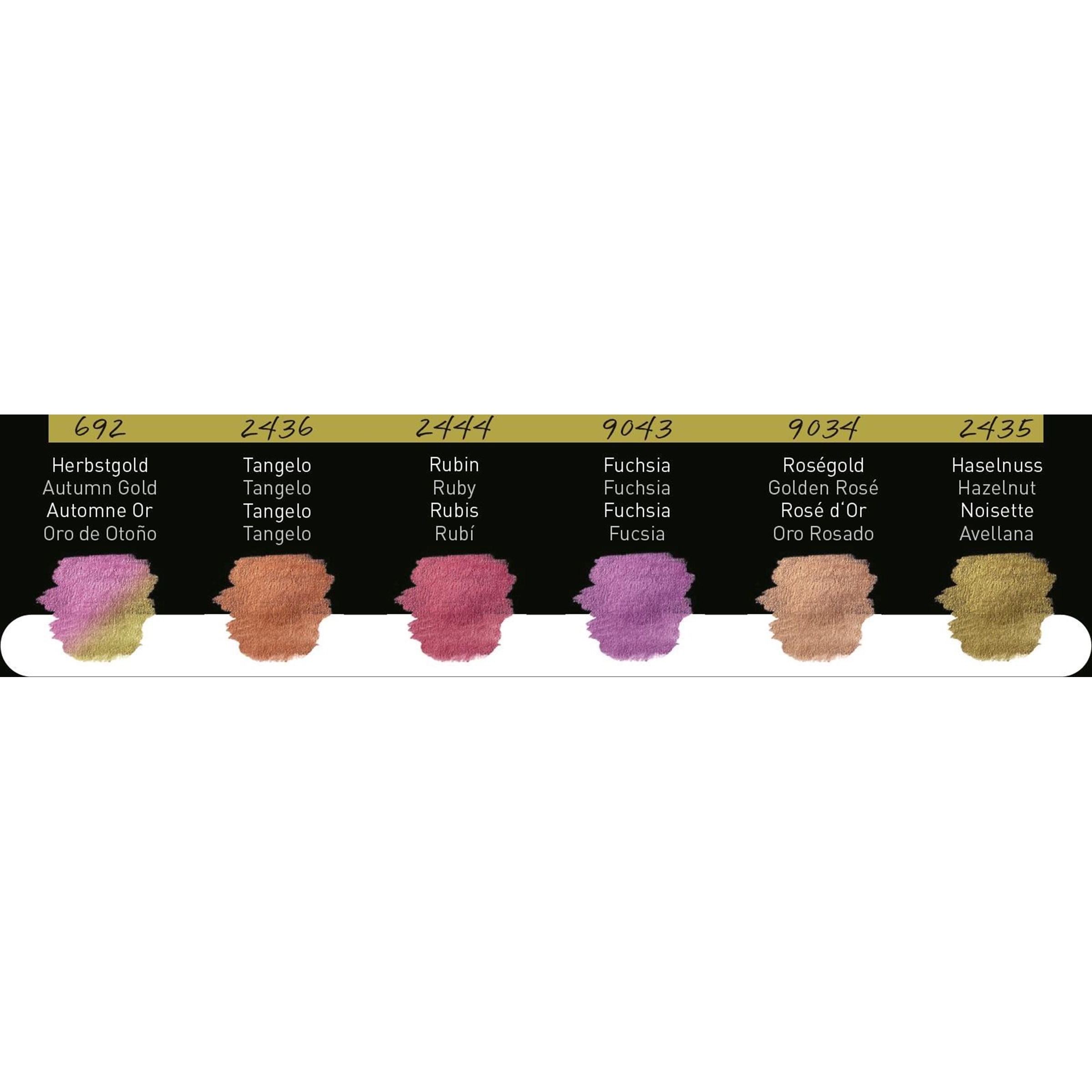 Finetec Aquarelverf 30X22mm Pearlescent 6 Stuks In Blik, Finetec 5  En 1 Flip Flop Kleur - Afbeelding 2