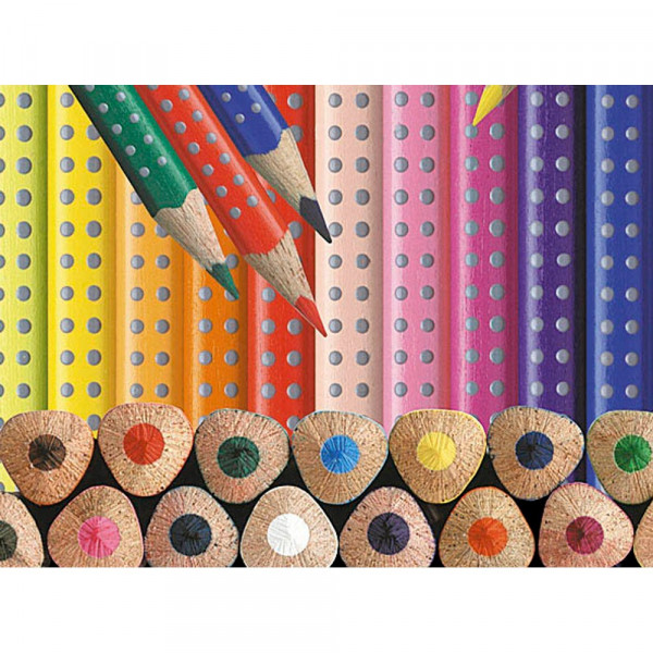 Kleurpotlood Faber-Castell GRIP metalen etui a 12 stuks - Afbeelding 2
