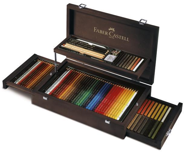 Faber Castell Art & Graphic 126 Collection Luxe koffer met Kleurpotloden en krijt 