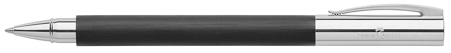 Rollerball Faber Castell Ambition geborsteld edelhars zwart - Afbeelding 1