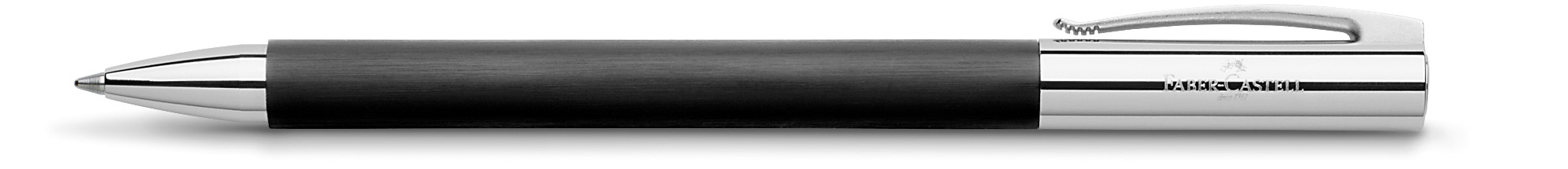 Balpen Faber Castell Ambition zwart geborsteld edelhars - Afbeelding 2