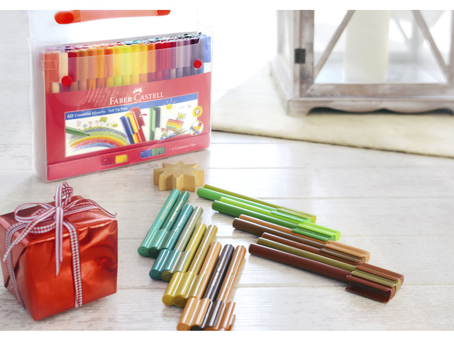 Viltstiften Faber-Castell Connector koffer 60 stuks - Afbeelding 3