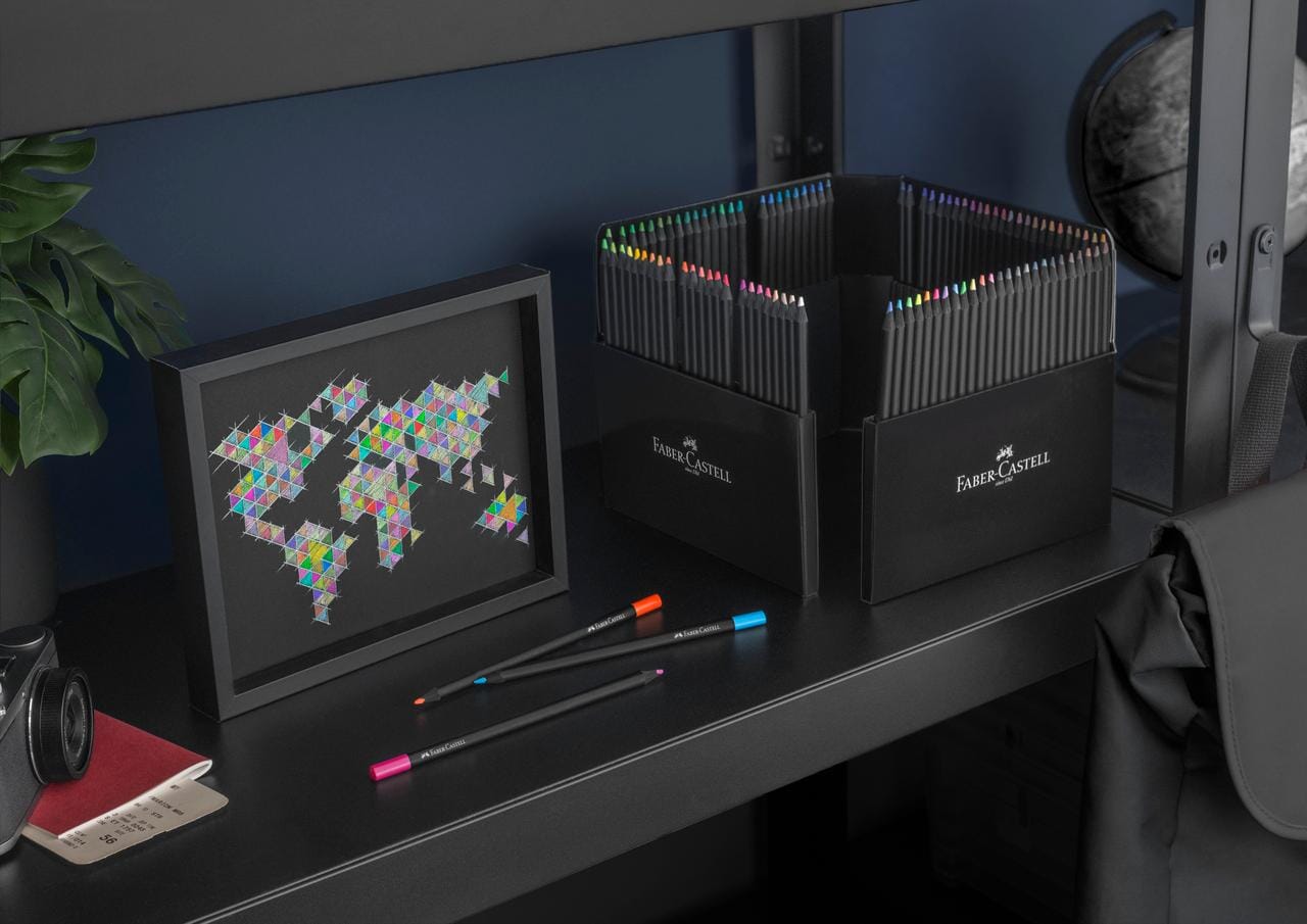 Kleurpotlood Faber-Castell Black Edition 100 stuks in karton etui - Afbeelding 1