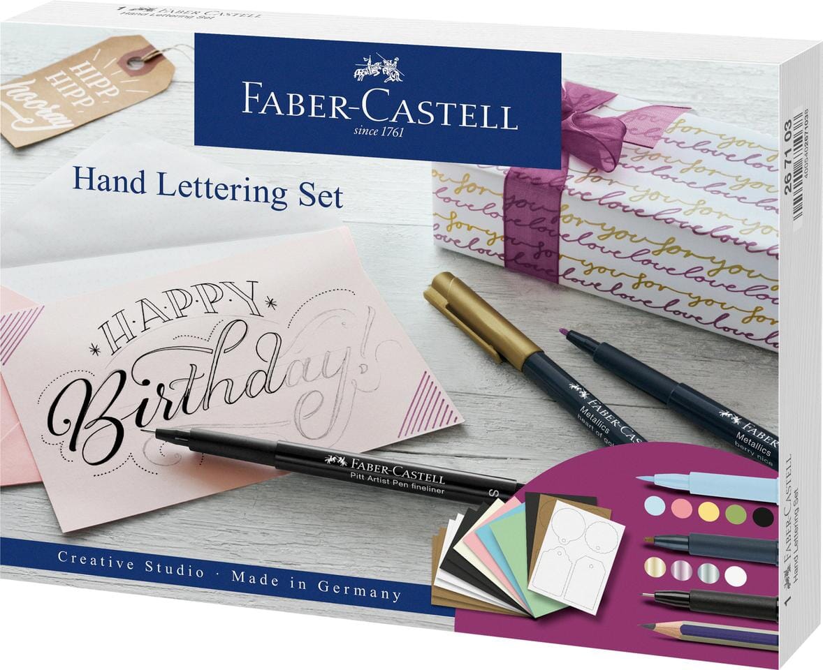 Hand lettering set Faber-Castell 12 stuks