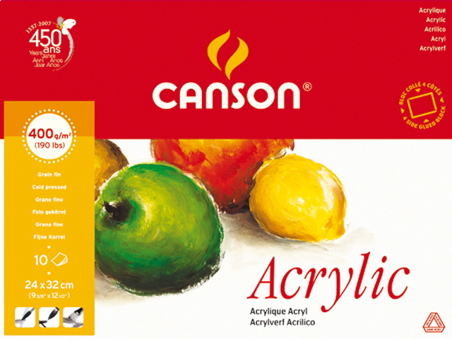 Canson acrylverf blok 24x32cm