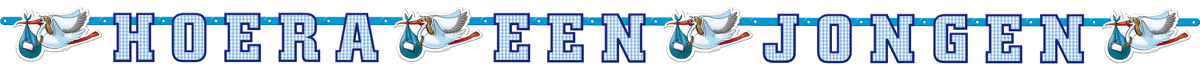 Letterslinger Hoera Een Jongen
