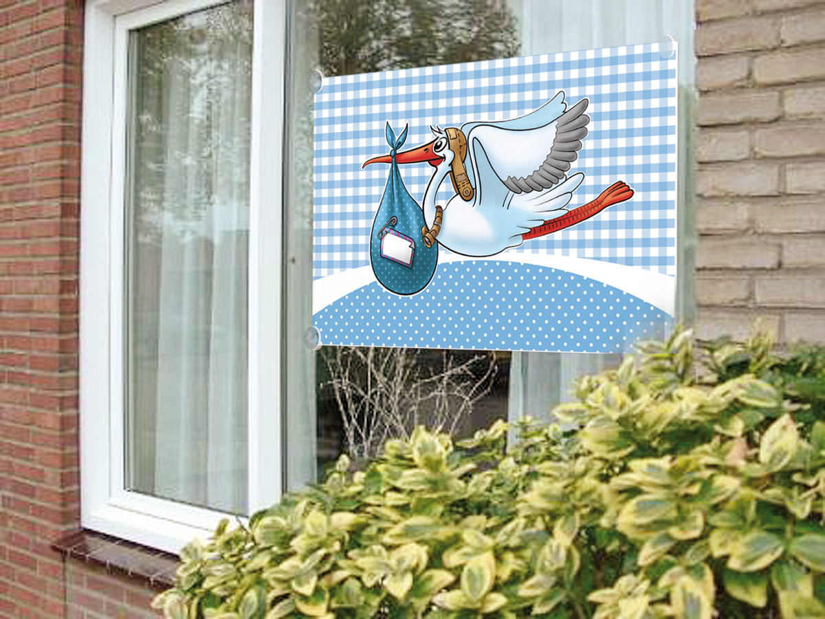 Raamvlag Jongen 60x90cm 
