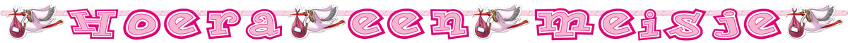 Letterslinger Hoera Een Meisje