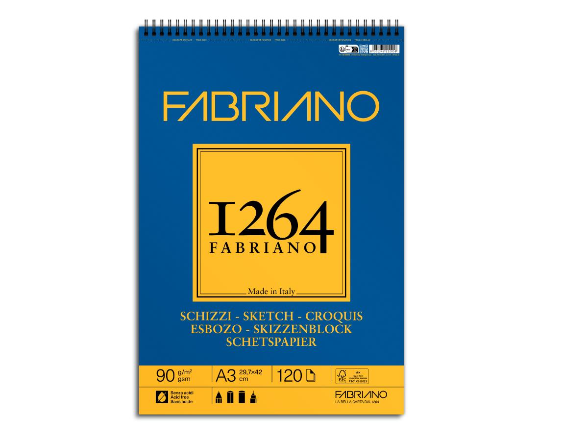Fabriano 1264 Schetspapier A3 90gr. 120 Vel.