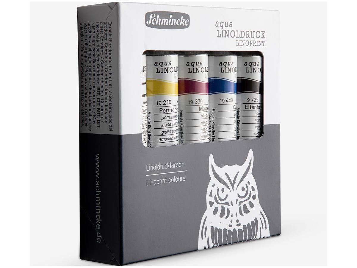 Schmincke Aqua Linoprint Verf Set 5x20ml - Afbeelding 1