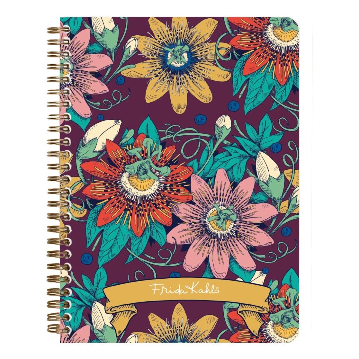 Frida Kahlo, spiraalgebonden notitieboek A5 14,8x21 cm, 148 gelijnde pagina's, geassorteerd - Afbeelding 4