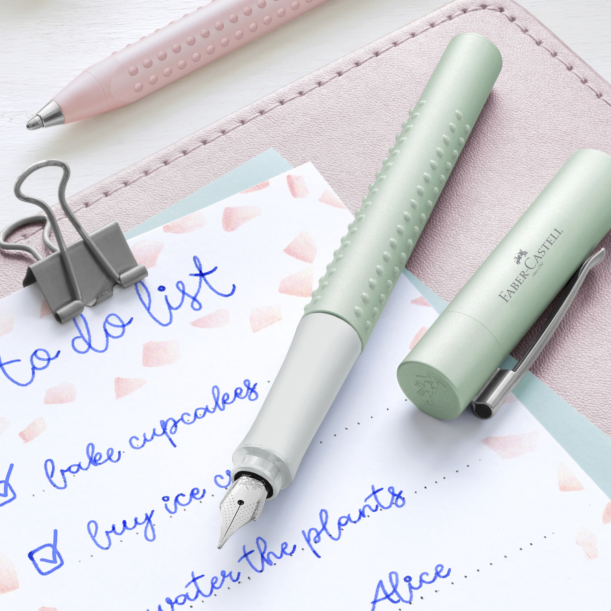 Vulpen Maat F Faber Castell Grip Edition Metallic - keuze uit 3 kleuren - Afbeelding 2