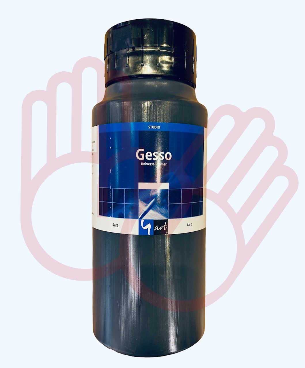 4art Gesso 1 ltr Zwart        