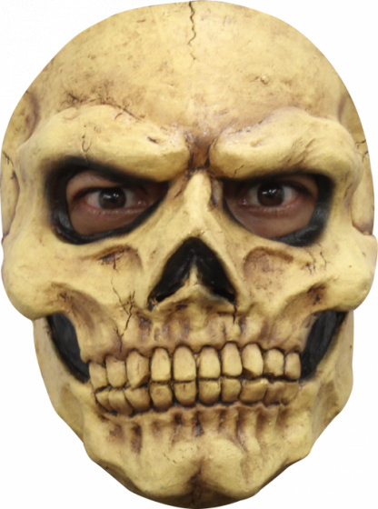 Gezichtsmasker Latex Schedel Tan