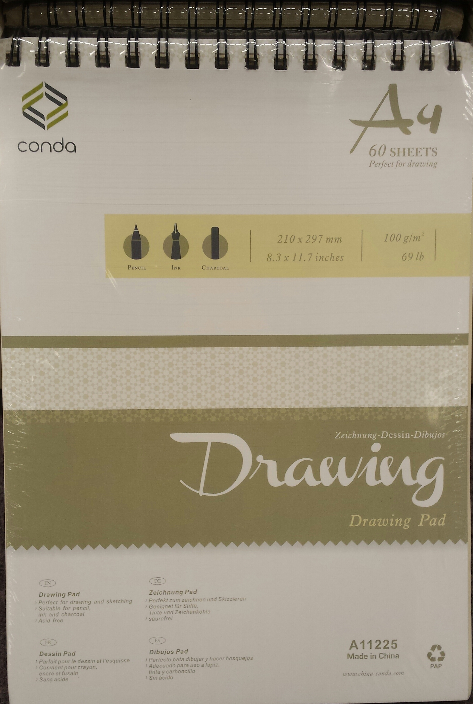 Conda drawing pad 100g A4 60v 