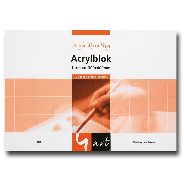 4art acrylblok 360g 24x32 10v 