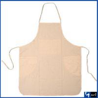 Schilderschort 79x69cm wit    schort katoen