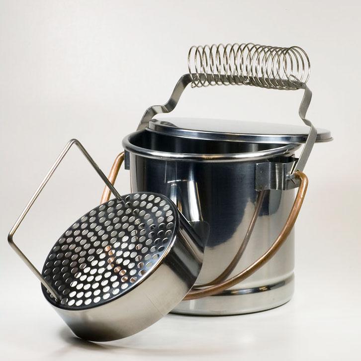Penselenwasser chroom groot   